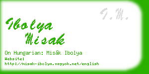 ibolya misak business card