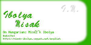 ibolya misak business card